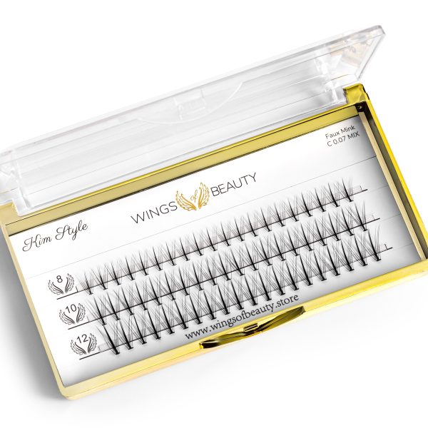 NEW ! Wings Individual Lash Clusters Kim Style